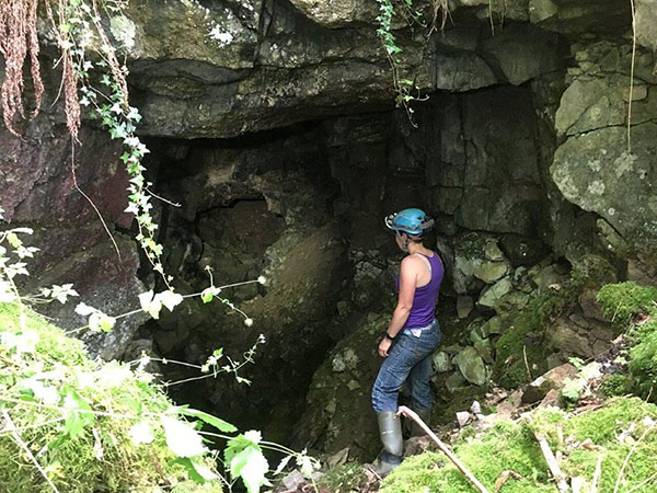 Beth Knight at the entrance. Photo Copyright © Pete Knight. Photo